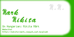 mark mikita business card